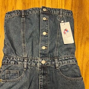 Commense Strapless Tube Denim
Dress L (8/10) NWT